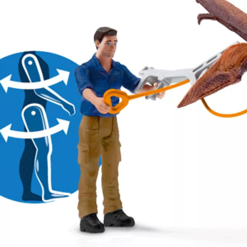 Schleich dinosauriër Jetpack Chase spelset