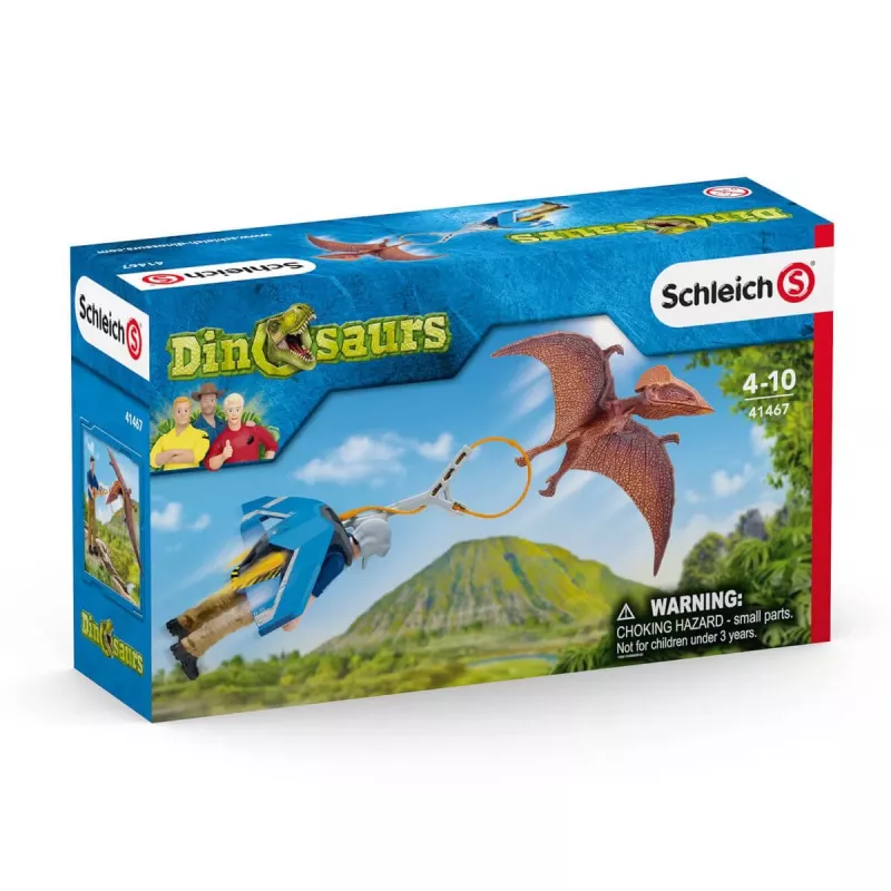 Schleich dinosauriër Jetpack Chase spelset