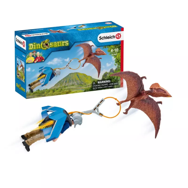 Schleich dinosauriër Jetpack Chase spelset