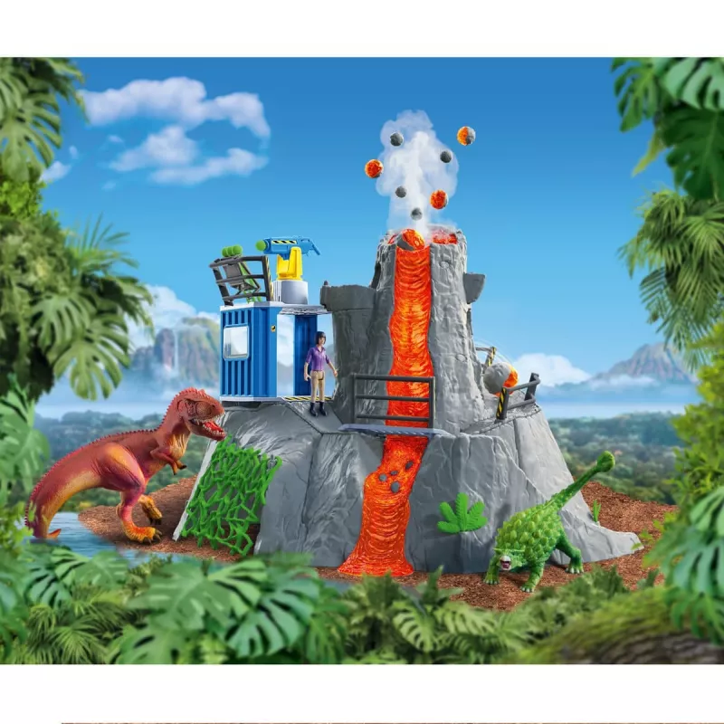 dier Schleich Dinosaurs Volcano Expedition Base Camp multicolor 42564
