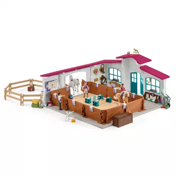schleich rijhhal Peppertree, actie/avontuur, paardentoernooi, paarden, 5 jaar, meerkleurig, kunststof