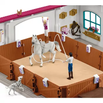 schleich rijhhal Peppertree, actie/avontuur, paardentoernooi, paarden, 5 jaar, meerkleurig, kunststof
