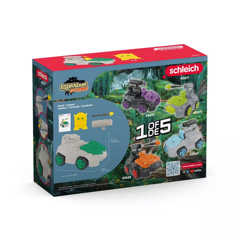 Jungle CrashMobile met minikreatuur Schleich 42671 meerkleurig