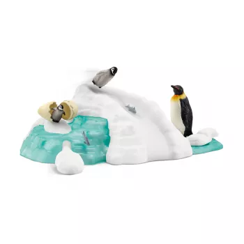 Schleich Penguin Family Fun speelgoedfiguur meerkleurig 42661