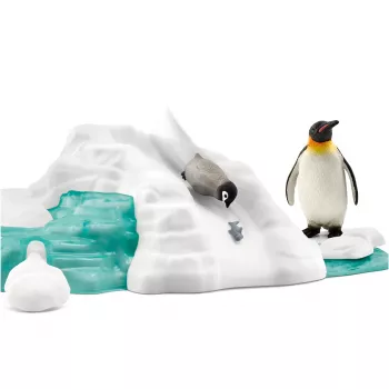 Schleich Penguin Family Fun speelgoedfiguur meerkleurig 42661