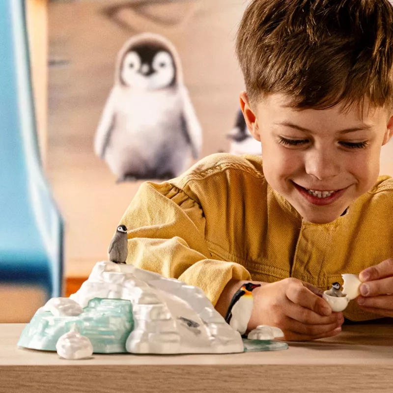 Schleich Penguin Family Fun speelgoedfiguur meerkleurig 42661