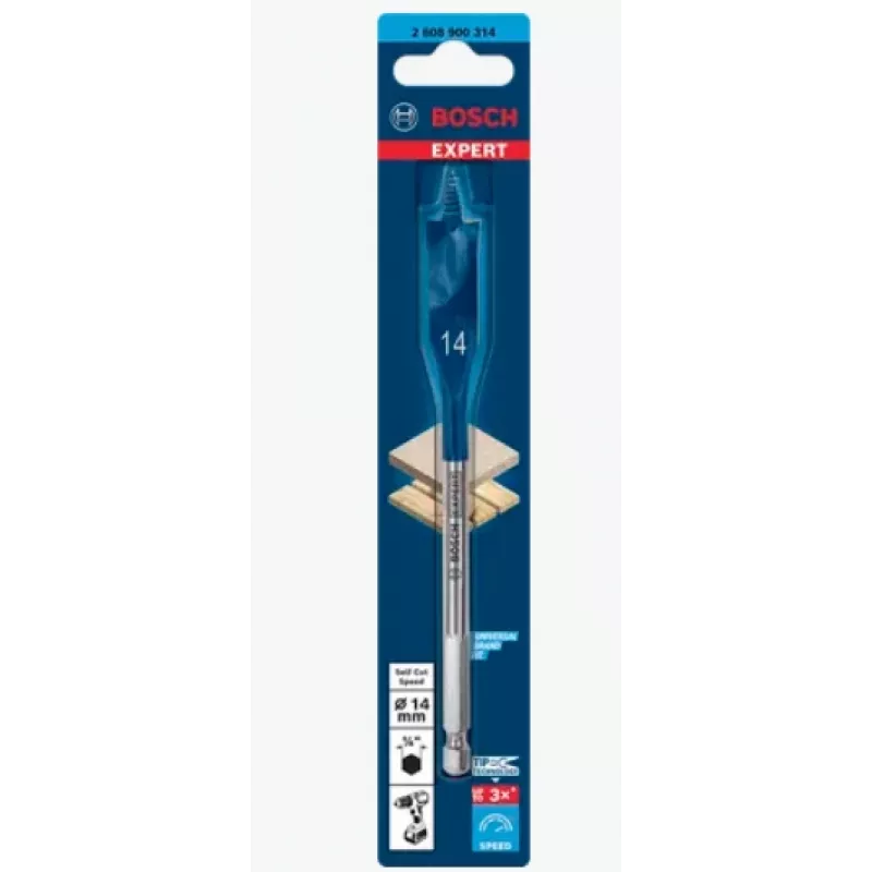 Vlakboor Bosch SELFCUT 17 x 152 mm (2608900316) voor houtboringen