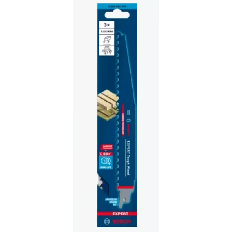 Bosch Expert 2 608 900 404 decoupeer-/rol-/reciprozaagblad carbide 3 stk.
