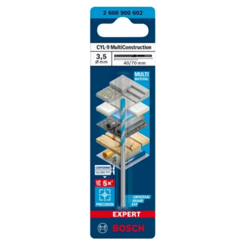 MultiConstruction-boor Bosch EXPERT CYL-92608900602, 3,5 mm diameter, 40 mm lengte