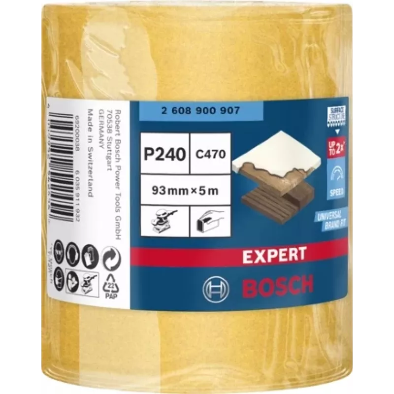 Bosch 2 608 900 907 handschuurtoebehoren schuurrol 1 stuk