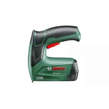 Nietmachine Bosch PTK 3,6 LI Office Set — draadloos, Li‑Ion 1,5 Ah, nietlengte 4 mm–10 mm, breedte 50 mm