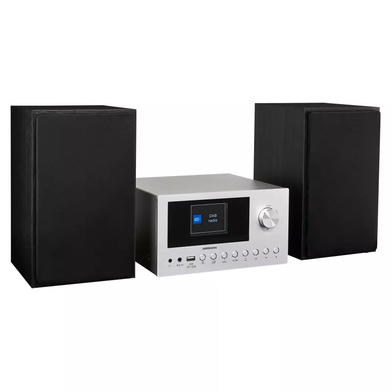 MEDION LIFE P85003 home-audio-microset 30 W zwart, zilver