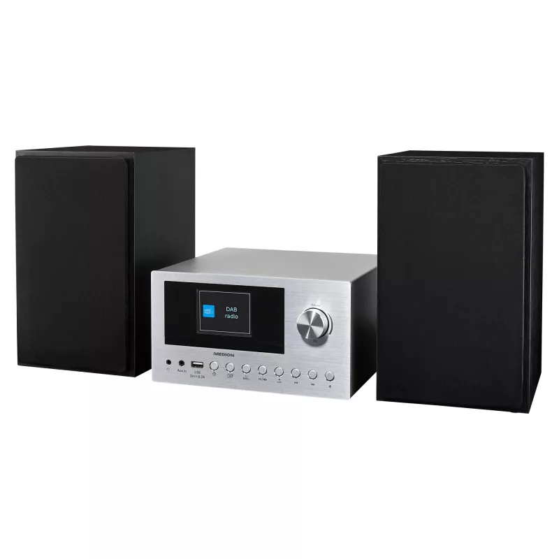 MEDION LIFE P85003 home-audio-microset 30 W zwart, zilver