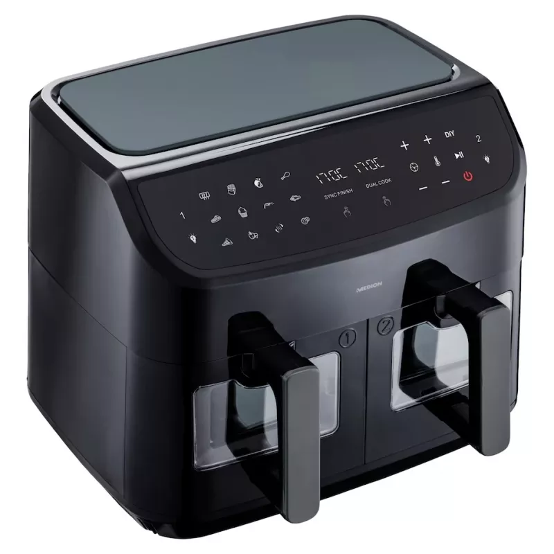 MEDION LIFE P20 Double 8,7 L 2600 W heteluchtfriteuse zwart
