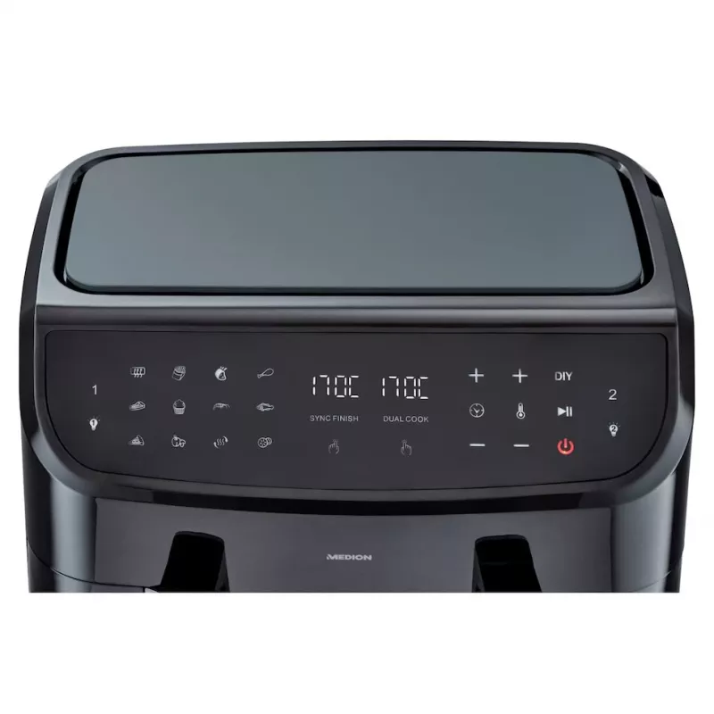 MEDION LIFE P20 Double 8,7 L 2600 W heteluchtfriteuse zwart