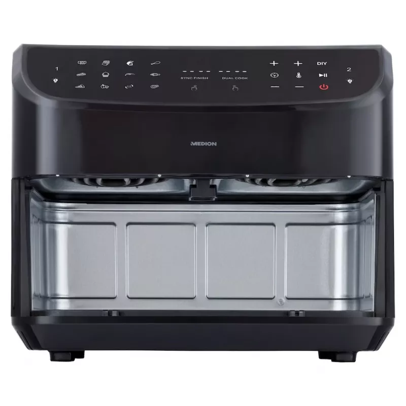 MEDION LIFE P20 Double 8,7 L 2600 W heteluchtfriteuse zwart