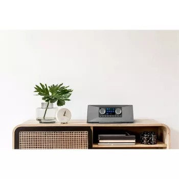 Internetradio MEDION LIFE P85333 — DAB+ / FM, 12 W RMS, 2,8 inch TFT, Wi‑Fi 802.11a/b/g, 3,5 mm jack, grijs