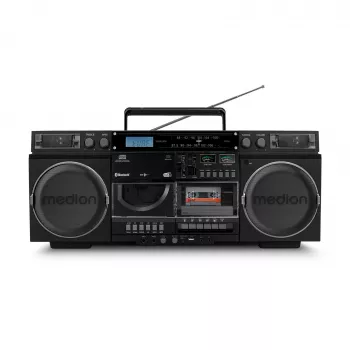Muzieksysteem MEDION LIFE P66538 — 20 W, 2-weg luidspreker, DAB+/FM/PLL, Bluetooth, lcd-display, zwart