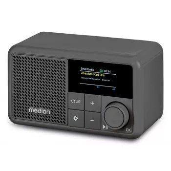 MEDION LIFE S66822 draagbare digitale radio grijs