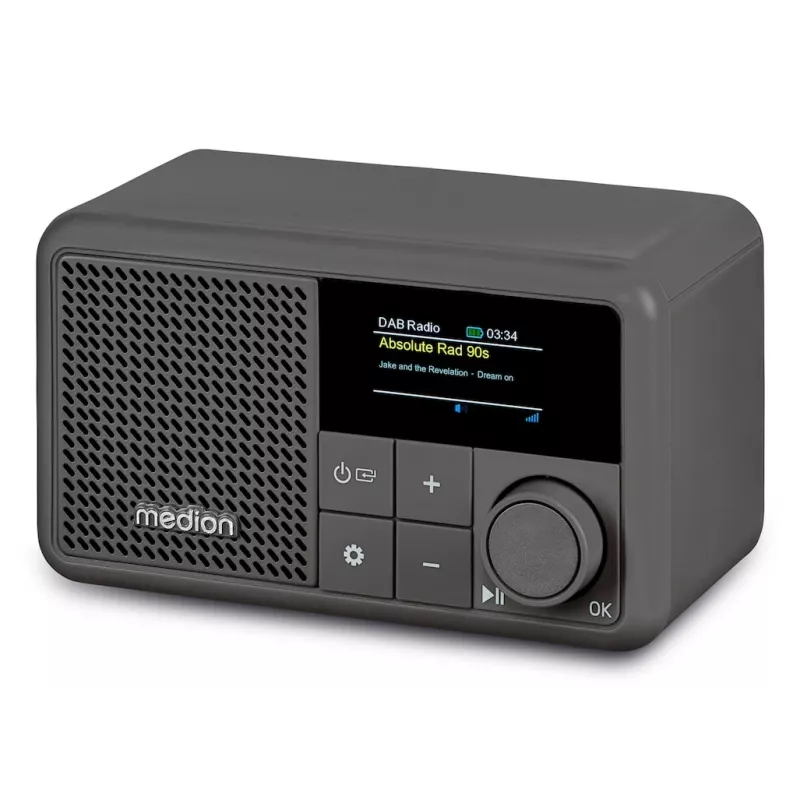 MEDION LIFE S66822 draagbare digitale radio grijs