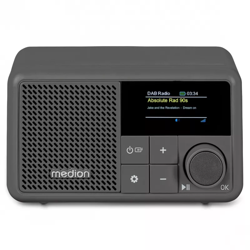 MEDION LIFE S66822 draagbare digitale radio grijs