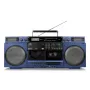 MEDION LIFE P66538 20 W blauwe compacte audioset — 20 W RMS, 2-weg luidspreker, DAB+/PLL, Bluetooth 10 m, frontlader-disc