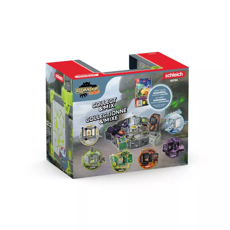 schleich ELDRADOR CREATURES BattleCave steenbreker, actie/avontuur, monsters en draken, steenwereld, 7 jaar, groen, grijs