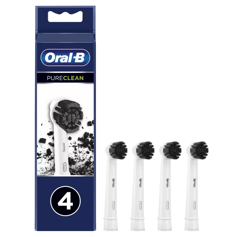 Oral-B Pure Clean opzetborstels, 4 stuks, wit (350053)