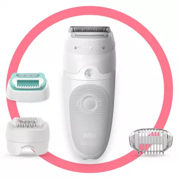 Braun Silk-épil 5 81770430 epileerapparaat 28 pincetten wit