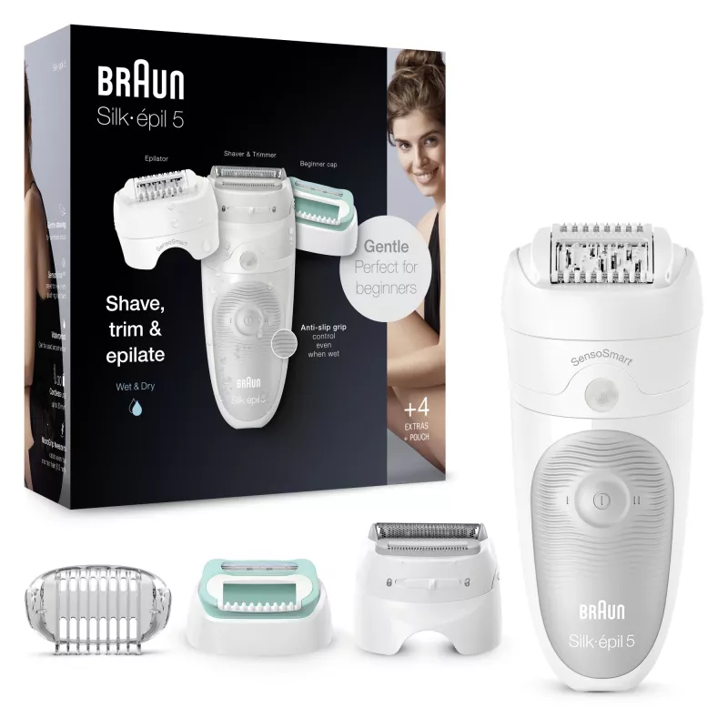 Braun Silk-épil 5 81770430 epileerapparaat 28 pincetten wit