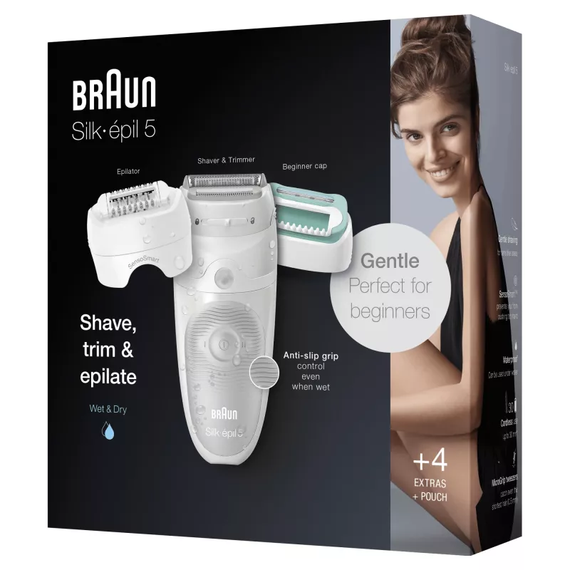Braun Silk-épil 5 81770430 epileerapparaat 28 pincetten wit