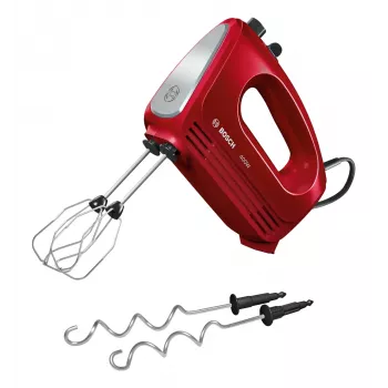 Bosch CleverMixx handmixer 400 W rood, roestvrij staal