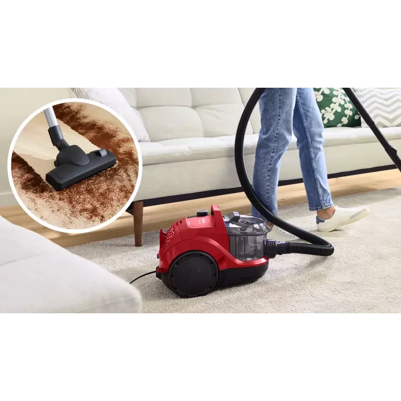 Bosch BGS21CAR stofzuiger 2 l bodemstofzuiger droog 750 W zakloos