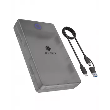ICY BOX Spade Base 388 behuizing voor 2,5 inch/3,5 inch SATA SSD/HDD