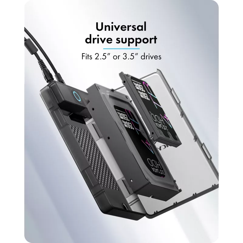 ICY BOX Spade Base 388 behuizing voor 2,5 inch/3,5 inch SATA SSD/HDD
