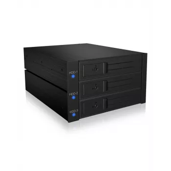 ICY BOX IB-573SSK-12G 8,89 cm (3,5 inch) backplane zwart