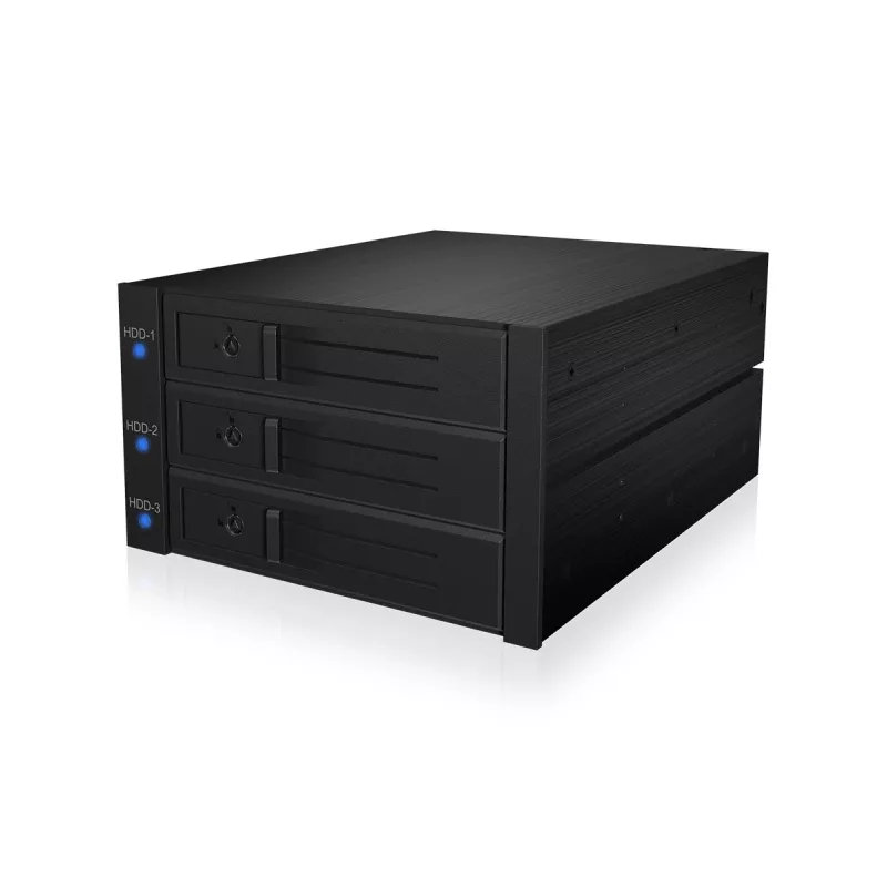 ICY BOX IB-573SSK-12G 8,89 cm (3,5 inch) backplane zwart