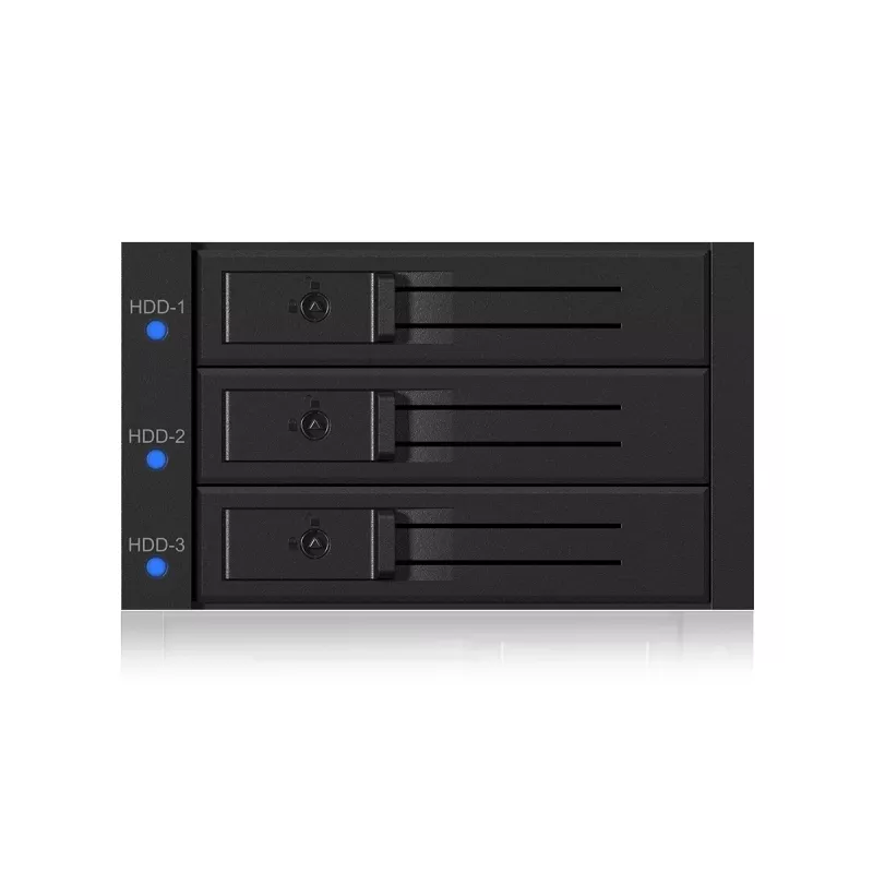 ICY BOX IB-573SSK-12G 8,89 cm (3,5 inch) backplane zwart