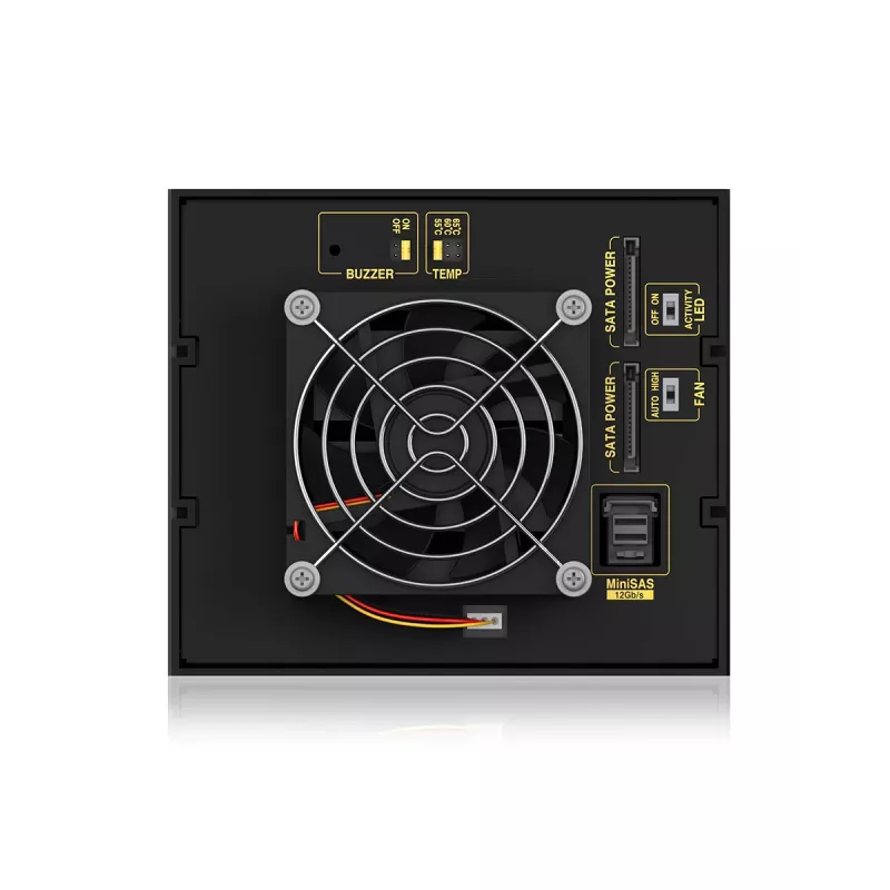 ICY BOX IB-574SSK-12G 8,89 cm (3,5 inch) backplane zwart