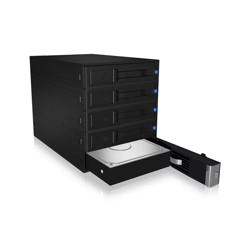 ICY BOX IB-575SSK-12G 8,89 cm (3,5 inch) backplane zwart