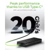 ICY BOX IB-1917M-C32 SSD-behuizing zwart M.2 USB-gevoed