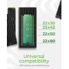 ICY BOX IB-1917M-C32 SSD-behuizing zwart M.2 USB-gevoed