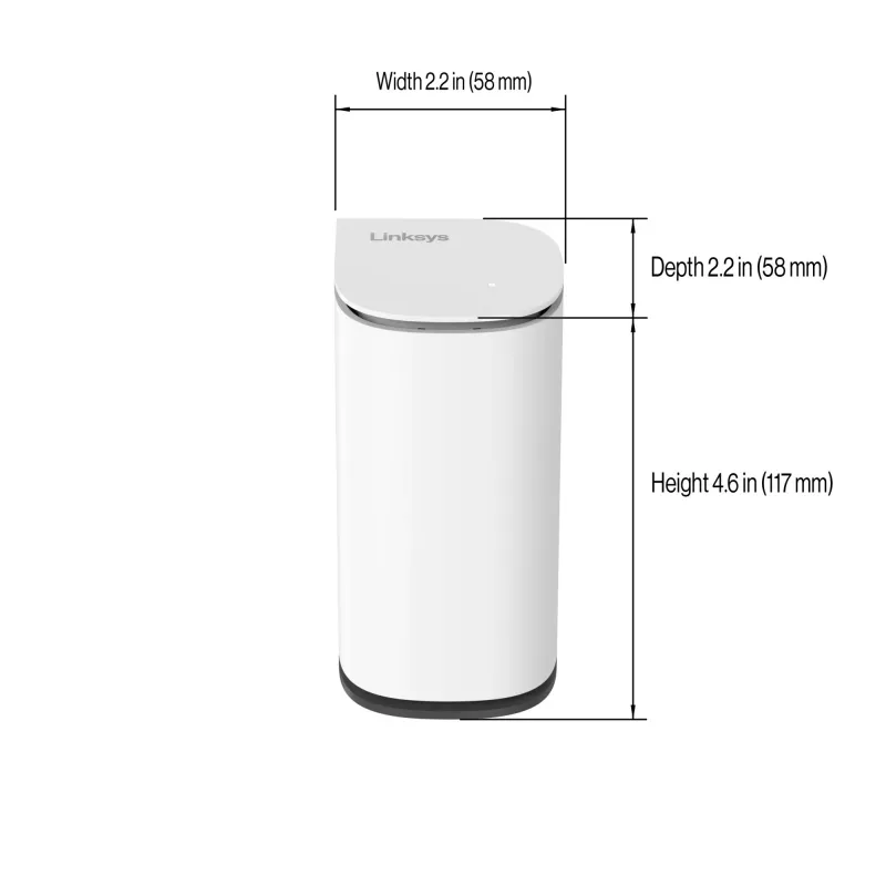 Linksys Velop Micro 6 mesh-systeem – dual-band WiFi 6 AX3000 (2-pack)