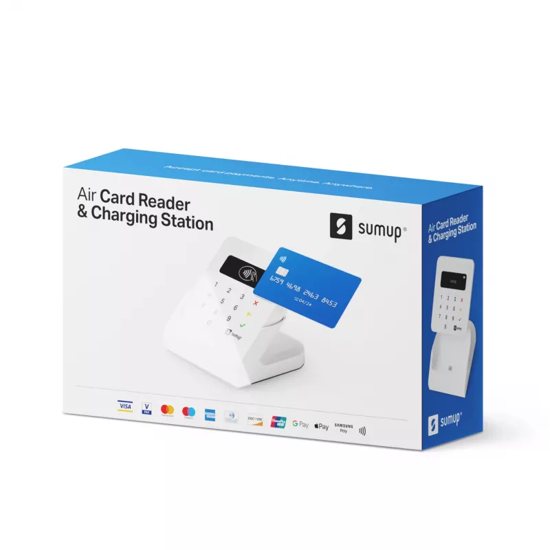 SumUp Air en laadstation, Bluetooth, near field communication (NFC), 1 m, wit, 141 g