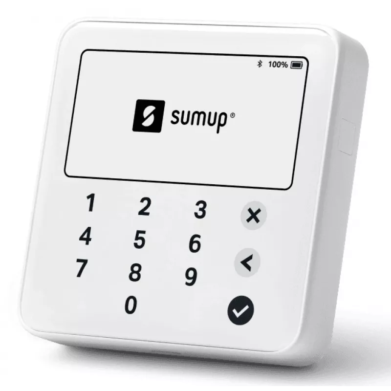 SumUp Solo Lite intelligente kaartlezer batterij Bluetooth wit