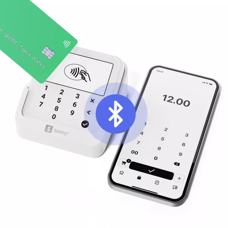 SumUp Solo Lite smartcardlezer batterij wit