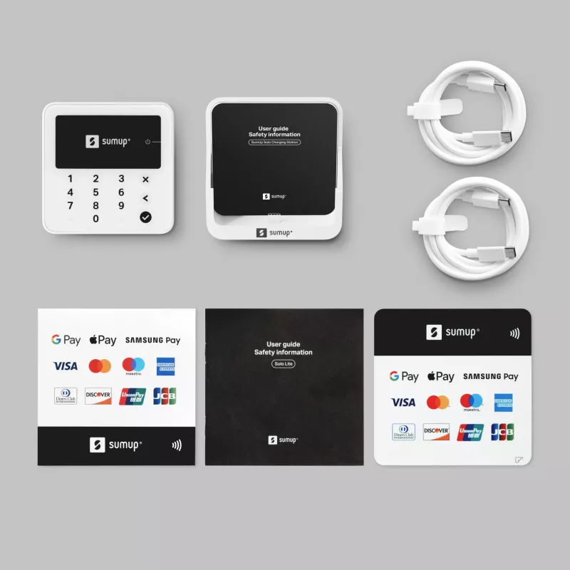 SumUp Solo Lite smartcardlezer batterij wit