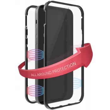 Hama 360° glas telefoonhoesje 15,5 cm (6,1 inch) hoesje zwart, transparant