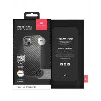 Hama Robust Real Carbon telefoonhoesje 15,5 cm (6,1 inch) hoesje zwart