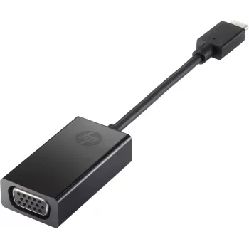 HP USB-C-naar-VGA-adapter, zwart, China, Windows 10, Windows 11, ChromeOS, zakelijk, 0 - 40 °C